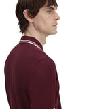 Fred Perry Ανδρική Μπλούζα Twin Tipped Polo M3600-597 Μπορντό