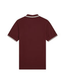 Fred Perry Ανδρική Μπλούζα Twin Tipped Polo M3600-597 Μπορντό