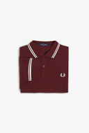 Fred Perry Ανδρική Μπλούζα Twin Tipped Polo M3600-597 Μπορντό