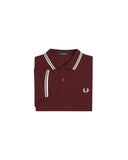 Fred Perry Ανδρική Μπλούζα Twin Tipped Polo M3600-597 Μπορντό
