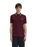 Fred Perry Ανδρική Μπλούζα Twin Tipped Polo M3600-597 Μπορντό