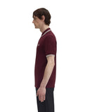 Fred Perry Ανδρική Μπλούζα Twin Tipped Polo M3600-597 Μπορντό
