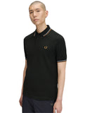 Fred Perry Ανδρική Μπλούζα Twin Tipped Polo M3600-78C Πράσινο