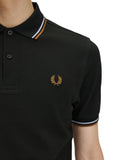 Fred Perry Ανδρική Μπλούζα Twin Tipped Polo M3600-78C Πράσινο