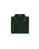 Fred Perry Ανδρική Μπλούζα Twin Tipped Polo M3600-85A Πράσινο