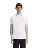 Fred Perry Ανδρική Μπλούζα Twin Tipped Polo M3600-94A Λευκό