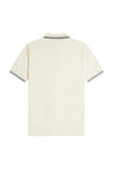 Fred Perry Ανδρική Μπλούζα Twin Tipped Polo M3600-95A Εκρού