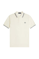 Fred Perry Ανδρική Μπλούζα Twin Tipped Polo M3600-95A Εκρού