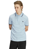 Fred Perry Ανδρική Μπλούζα Twin Tipped Polo M3600-96A Light Ice / Ace Blue / Navy
