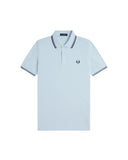 Fred Perry Ανδρική Μπλούζα Twin Tipped Polo M3600-96A Light Ice / Ace Blue / Navy