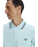 Fred Perry Ανδρική Μπλούζα Twin Tipped Polo M3600-97A Σιέλ