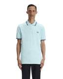Fred Perry Ανδρική Μπλούζα Twin Tipped Polo M3600-97A Σιέλ