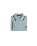 Fred Perry Ανδρική Μπλούζα Twin Tipped Polo M3600-98A Μέντα