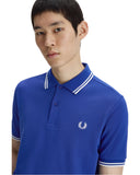 Fred Perry Ανδρική Μπλούζα Twin Tipped Polo M3600-99A Μπλε