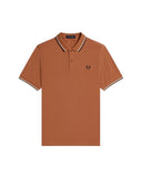 Fred Perry Ανδρική Μπλούζα Twin Tipped Polo M3600-P03 Court Clay