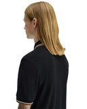 Fred Perry Ανδρική Μπλούζα Twin Tipped Polo M3600-P69 Μαύρο