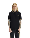 Fred Perry Ανδρική Μπλούζα Twin Tipped Polo M3600-P69 Μαύρο