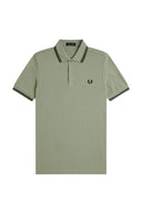 Fred Perry Ανδρική Μπλούζα Twin Tipped Polo M3600-S23 Χακί