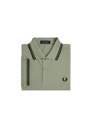 Fred Perry Ανδρική Μπλούζα Twin Tipped Polo M3600-S23 Χακί