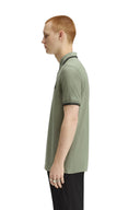 Fred Perry Ανδρική Μπλούζα Twin Tipped Polo M3600-S23 Χακί