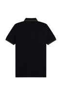 Fred Perry Ανδρική Μπλούζα Twin Tipped Polo M3600-T44 Black / Field Green