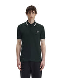 Fred Perry Ανδρική Μπλούζα Twin Tipped Polo M3600-T50 Πράσινο