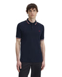 Fred Perry Ανδρική Μπλούζα Twin Tipped Polo M3600-T55 Μπλε