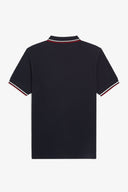 Fred Perry Ανδρική Μπλούζα Twin Tipped Polo M3600-T55 Μπλε
