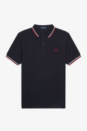 Fred Perry Ανδρική Μπλούζα Twin Tipped Polo M3600-T55 Μπλε