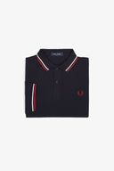 Fred Perry Ανδρική Μπλούζα Twin Tipped Polo M3600-T55 Μπλε