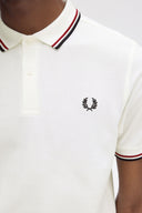 Fred Perry Ανδρική Μπλούζα Twin Tipped Polo M3600-T60 White