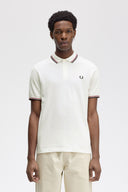 Fred Perry Ανδρική Μπλούζα Twin Tipped Polo M3600-T60 White