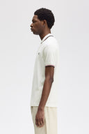Fred Perry Ανδρική Μπλούζα Twin Tipped Polo M3600-T60 White