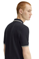 Fred Perry Ανδρική Μπλούζα Twin Tipped Polo M3600-T73 Navy / Seagrass