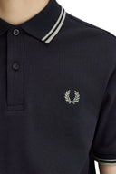 Fred Perry Ανδρική Μπλούζα Twin Tipped Polo M3600-T73 Navy / Seagrass