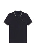 Fred Perry Ανδρική Μπλούζα Twin Tipped Polo M3600-T73 Navy / Seagrass