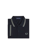 Fred Perry Ανδρική Μπλούζα Twin Tipped Polo M3600-T73 Navy / Seagrass