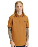 Fred Perry Ανδρική Μπλούζα Twin Tipped Polo M3600-T86 Dark Caramel