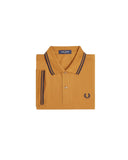 Fred Perry Ανδρική Μπλούζα Twin Tipped Polo M3600-T86 Dark Caramel