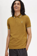 Fred Perry Ανδρική Μπλούζα Twin Tipped Polo M3600-T59 Μουσταρδί
