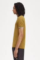 Fred Perry Ανδρική Μπλούζα Twin Tipped Polo M3600-T59 Μουσταρδί