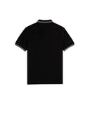 Fred Perry Ανδρική Μπλούζα Twin Tipped Polo M3600-W54 Μαύρο