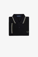 Fred Perry Ανδρική Μπλούζα Twin Tipped Polo M3600-W54 Μαύρο