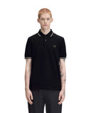 Fred Perry Ανδρική Μπλούζα Twin Tipped Polo M3600-W54 Μαύρο
