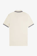 Fred Perry Ανδρική Μπλούζα Twin Tipped Polo M3600-Y24 Εκρού