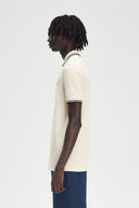 Fred Perry Ανδρική Μπλούζα Twin Tipped Polo M3600-Y24 Εκρού