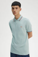 Fred Perry Ανδρική Μπλούζα Twin Tipped Polo M3600-Y26 Βεραμάν