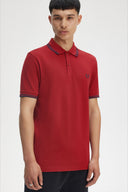 Fred Perry Ανδρική Μπλούζα Twin Tipped Polo M3600-Y35 Κόκκινο