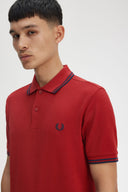 Fred Perry Ανδρική Μπλούζα Twin Tipped Polo M3600-Y35 Κόκκινο