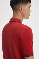Fred Perry Ανδρική Μπλούζα Twin Tipped Polo M3600-Y35 Κόκκινο